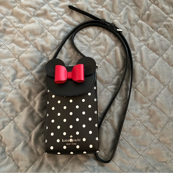 kate spade Handbags - Kate Spade Black and White Polka Dot Crossbody Bag